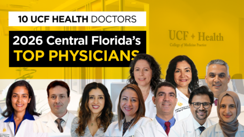 UCF Health doctors recognized as Orlando Family Magazine top physicians.